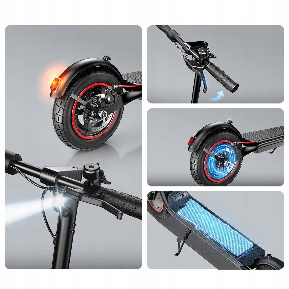 AgileRide Electric Scooter 2025 AS-B3 powerful 500W Foldable with app Black Model Hulajnoga elektryczna 2025