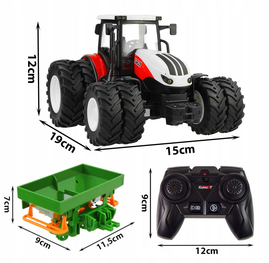 Agricultural Tractor for Children Remote Controlled with Fertilizer Spreader R/C Brand Stator