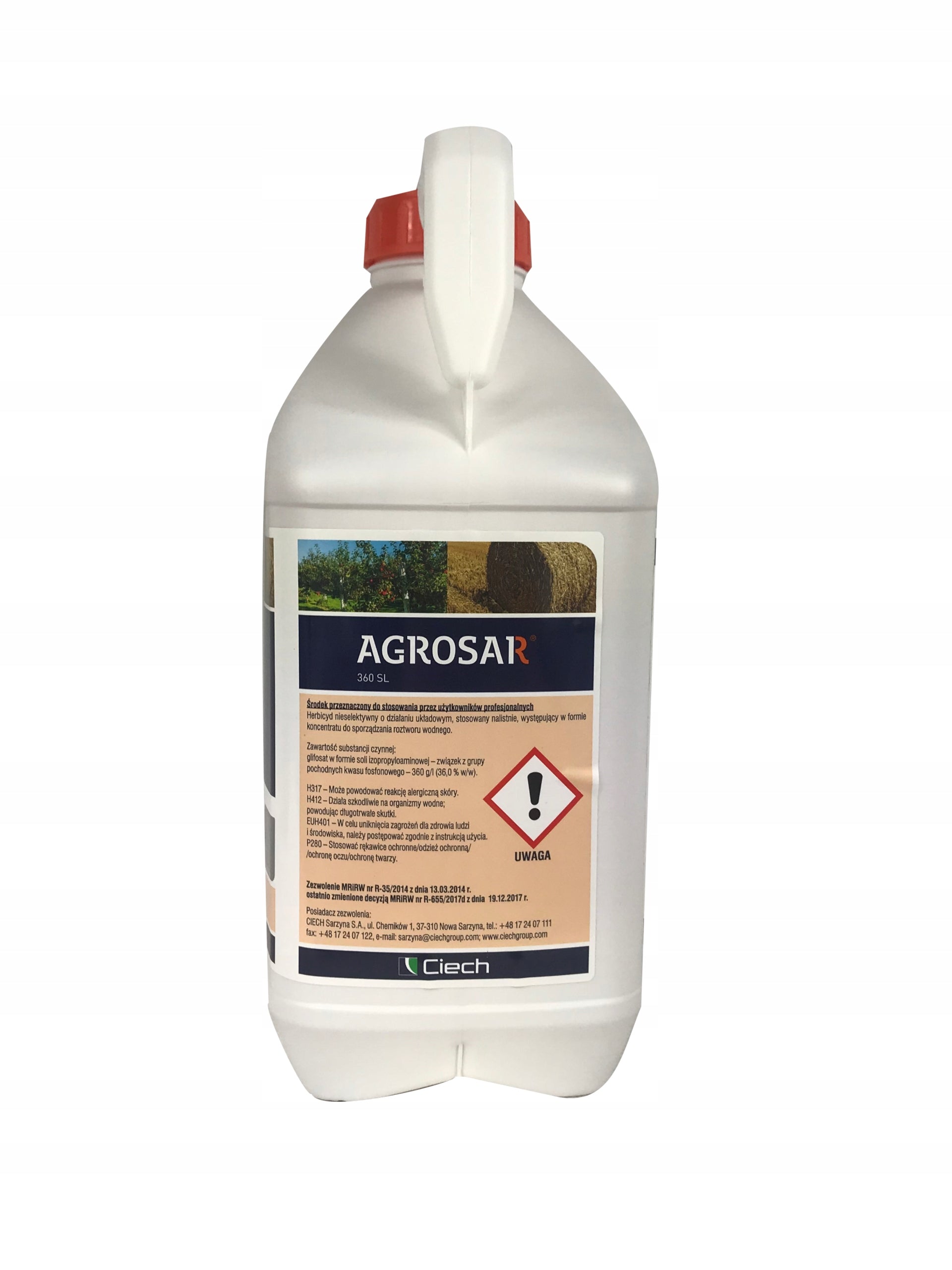 Agrosar 360 SL 5 l glyphosate randap Manufacturer Ciech