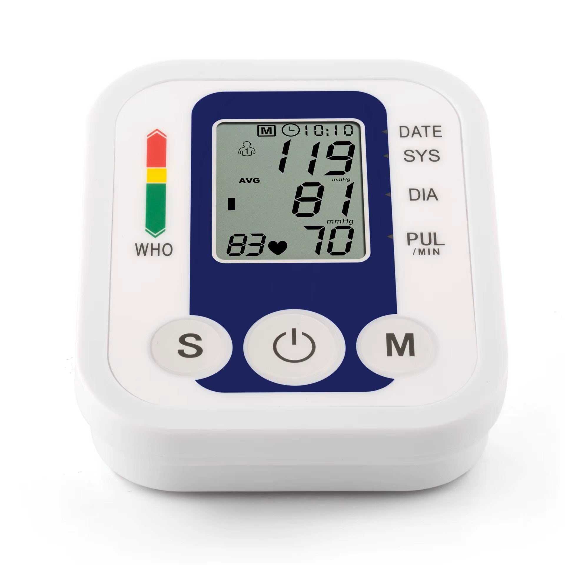 AiQUE S04 Blue – automatic shoulder blood pressure monitor with BP sensor Manufacturer code S04BlueNoVoice
