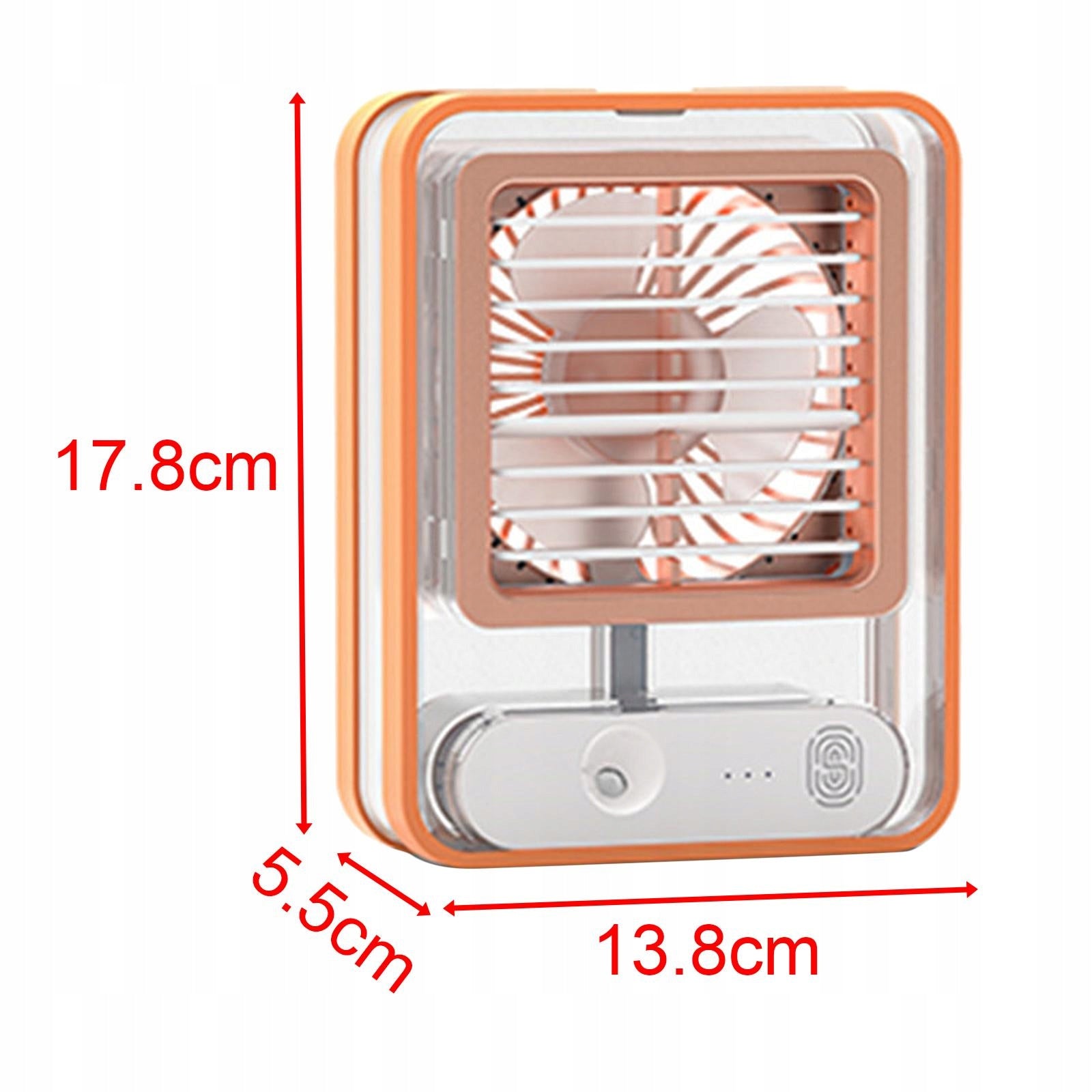 Air Conditioner Fan USB Rechargeable Air Cooler Fan for Household Yellow Medical device no