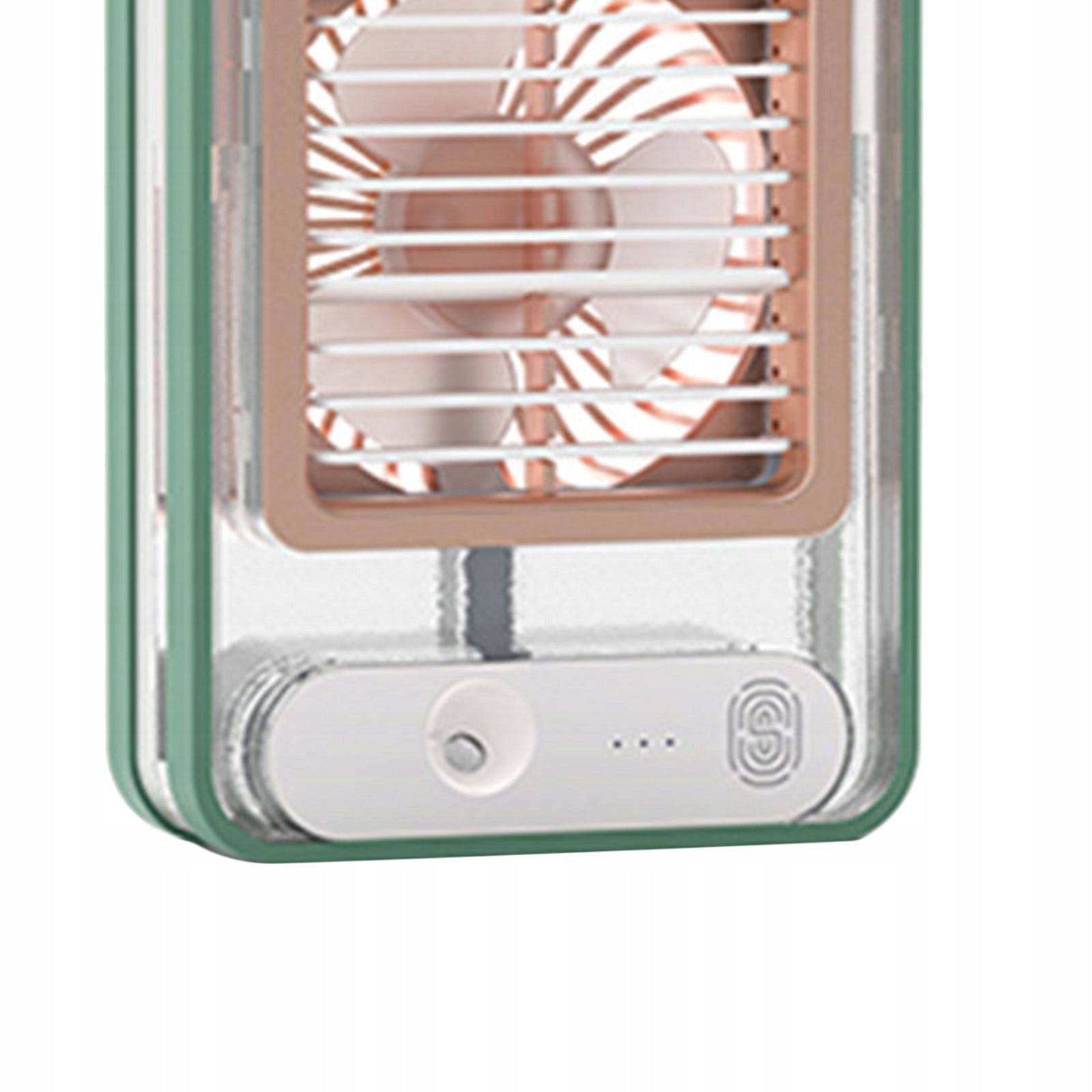 Air Conditioner Fan with Light Desktop Fan Cooling Fan for Desktop Green Medical device no