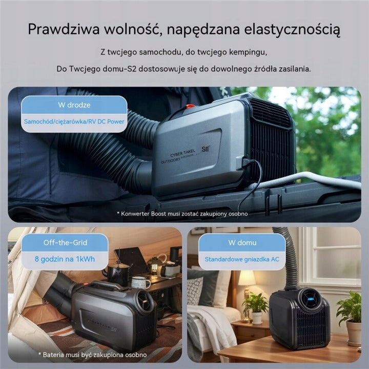 Air Conditioner Portable Cybertake 5100 BTU 1 kW Wi-Fi Heating Home And Camper Brand no brand