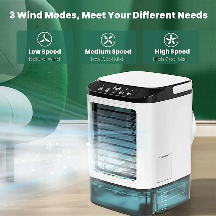 Air Conditioner Portable Desk Fan LED Humidifier USB Quiet 900ml Manufacturer code PDD