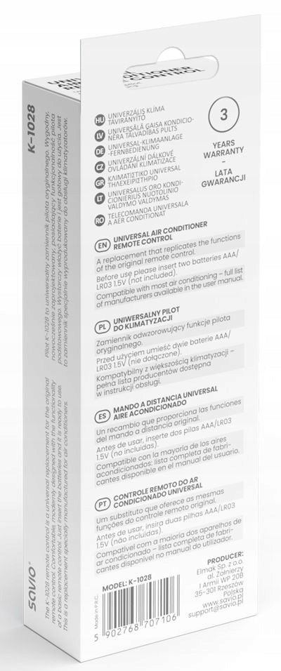 Air Conditioner Remote Control Universal Air Conditioning Replacement Sanyo Fujitsu LG Dominant color white