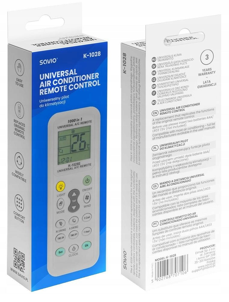 Air Conditioner Remote Control Universal Air Conditioning Replacement Sanyo Fujitsu LG Power 0 W