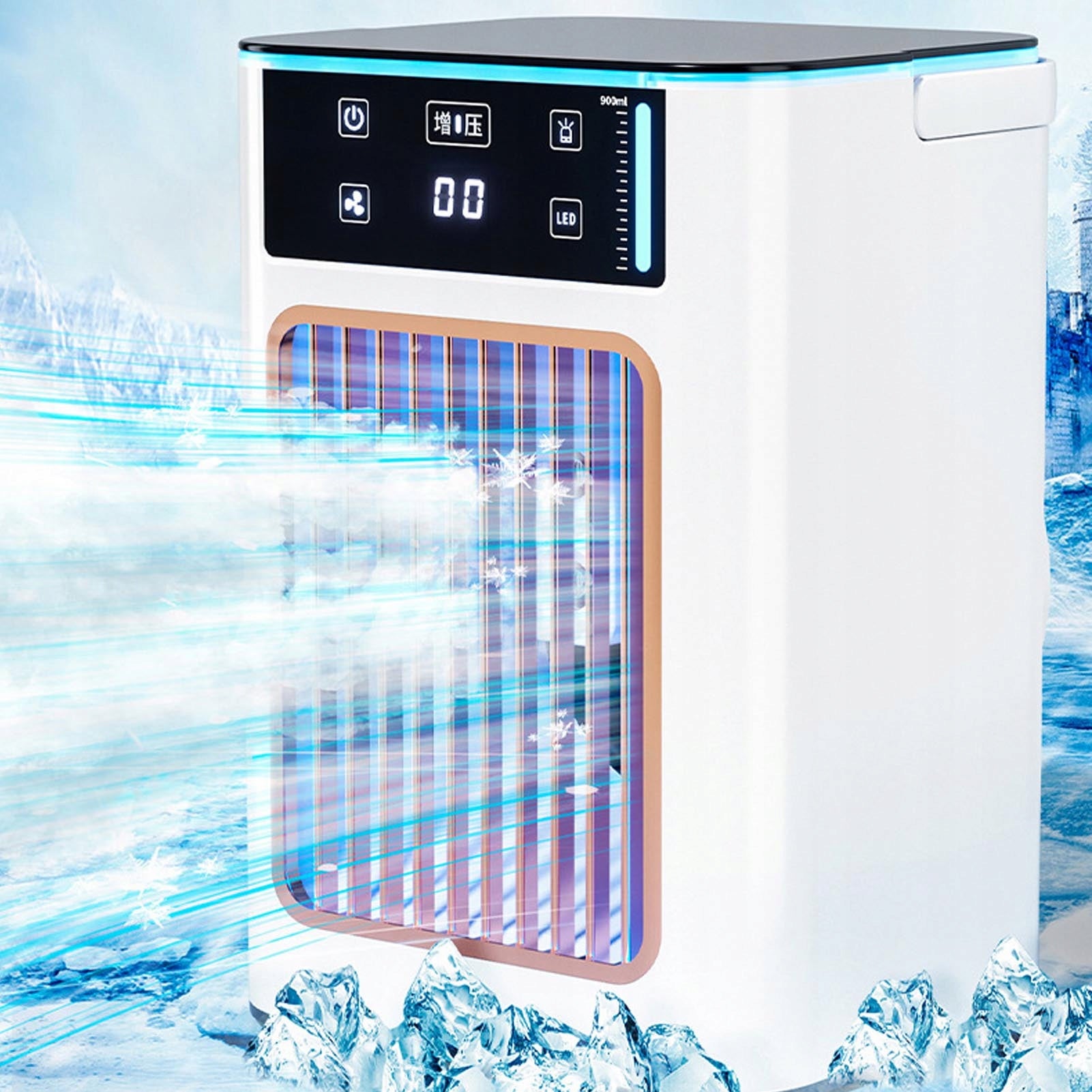 Air Cooling Fan 3 Speed Multifunction Portable 9G Range of energy efficiency classes A - G