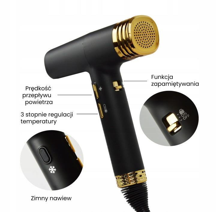 Air Essence BoraBlast iQ Ionic Pro Hair Dryer with Function Manufacturer code jfl4587