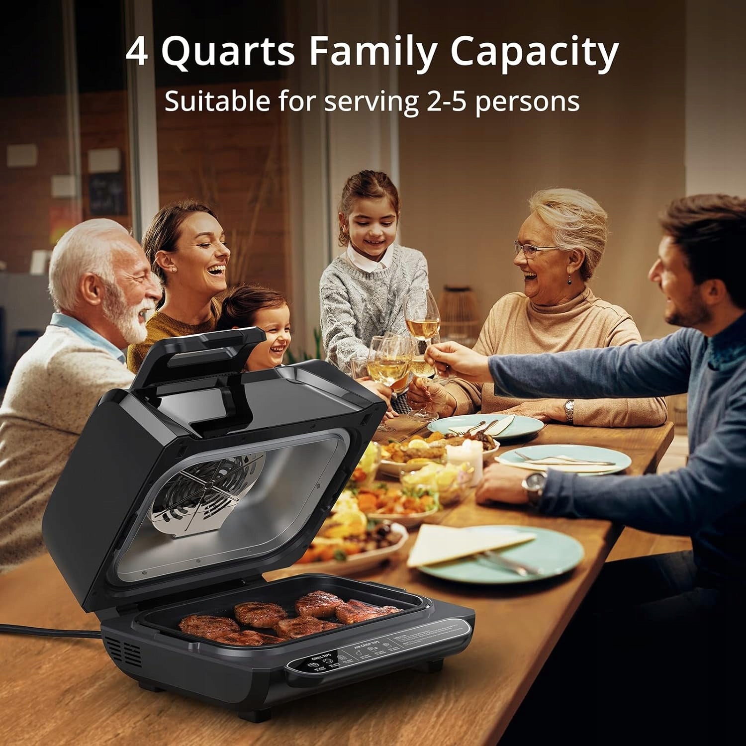 Air Fryer 7in1 Fat Free Electric Grill Packaging status original