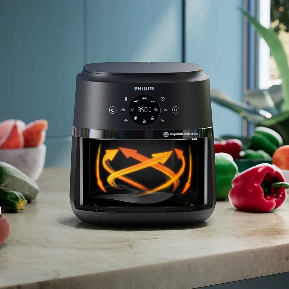 Air Fryer PHILIPS Ovi Mini NA220/00 Black Dominant color black