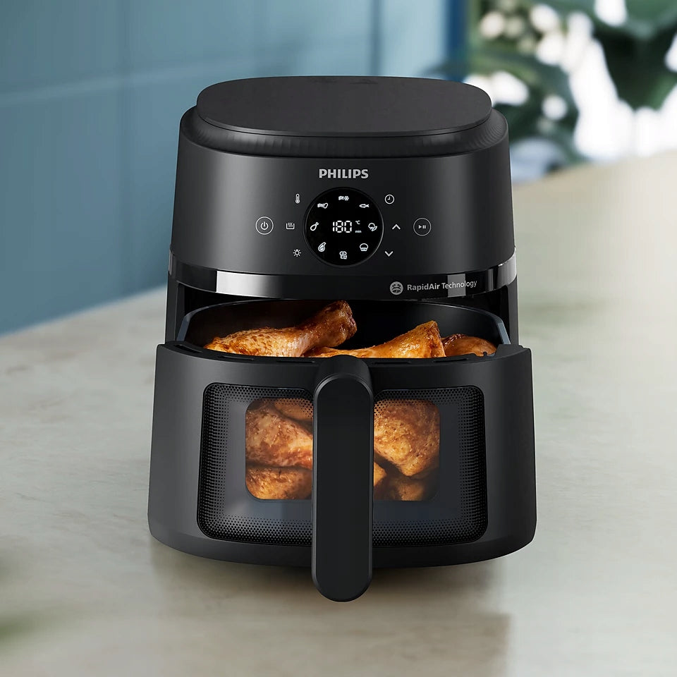 Air Fryer PHILIPS Ovi Mini NA220/00 Black Model NA220/00