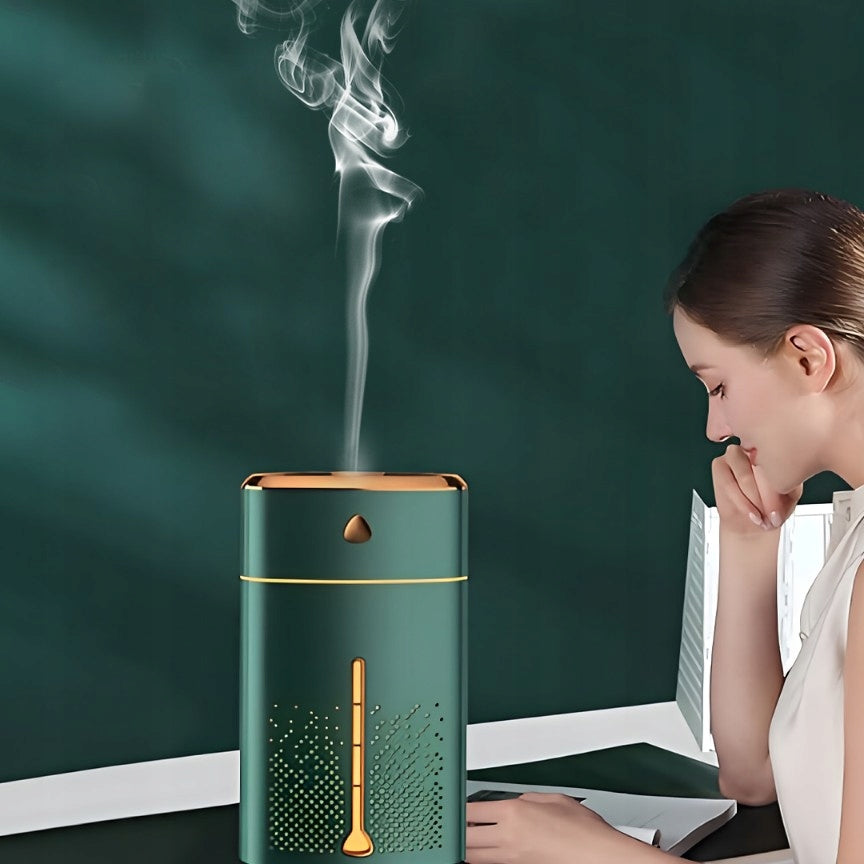Air Humidifier 1l Aromatherapy Fragrance Diffuser - Green, White Model nawilżacz powietrza lampka