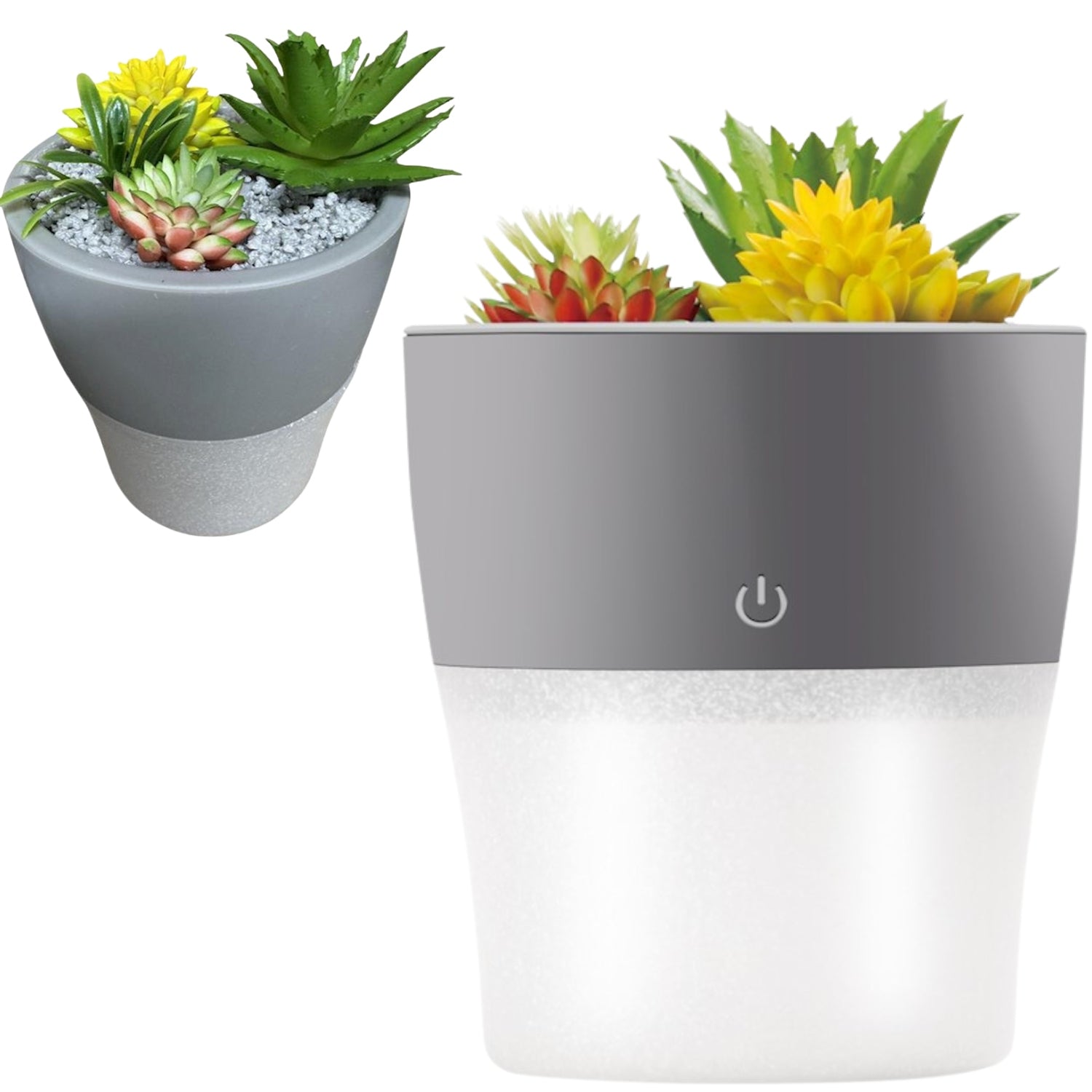 Air Humidifier Diffuser Mini Small for Desk Flower Pot Artificial Flowers