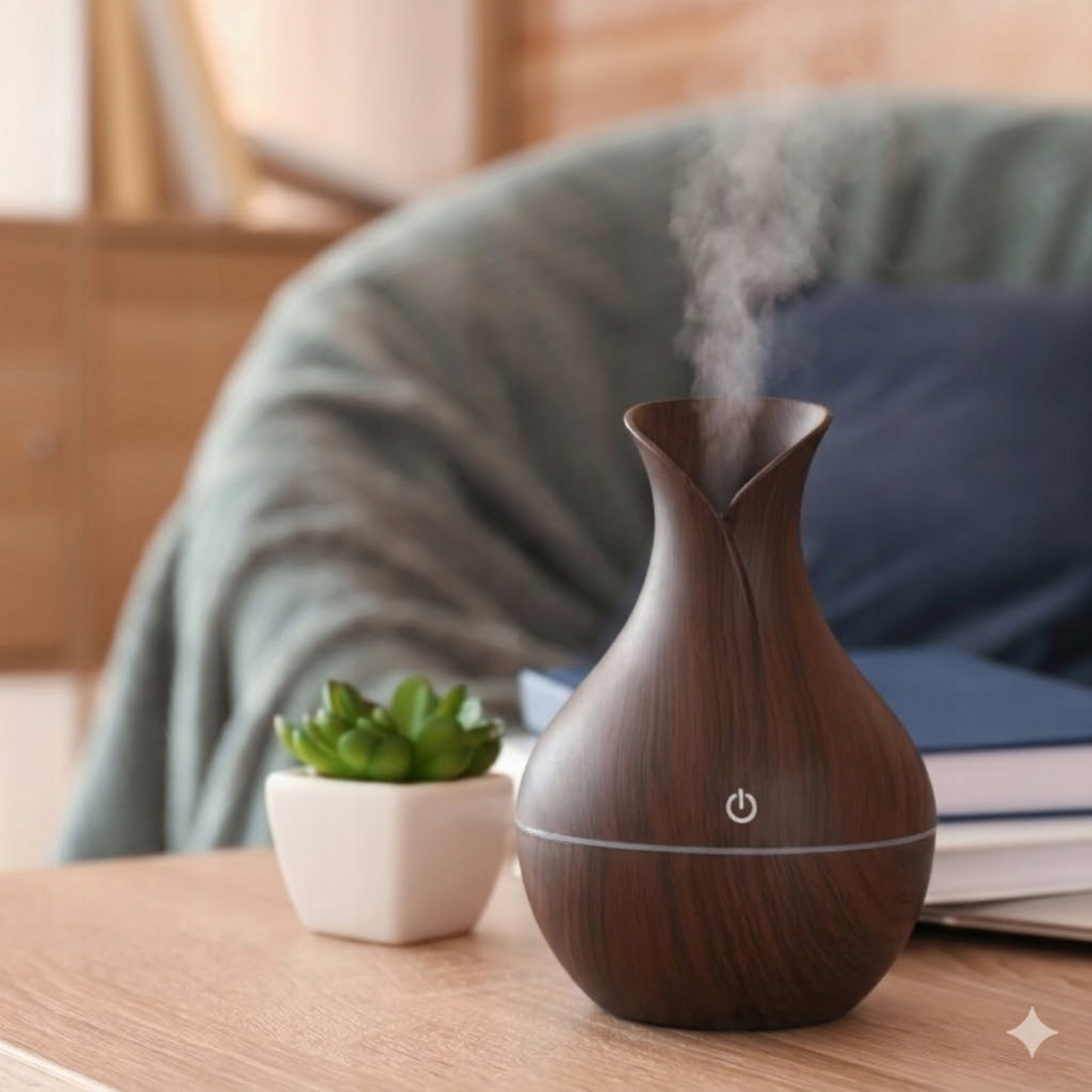 Air Humidifier Fragrance Diffuser + 12 Oils LED Light Mist Model Nawilżacz Ultradźwiękowy z Aromaterapią