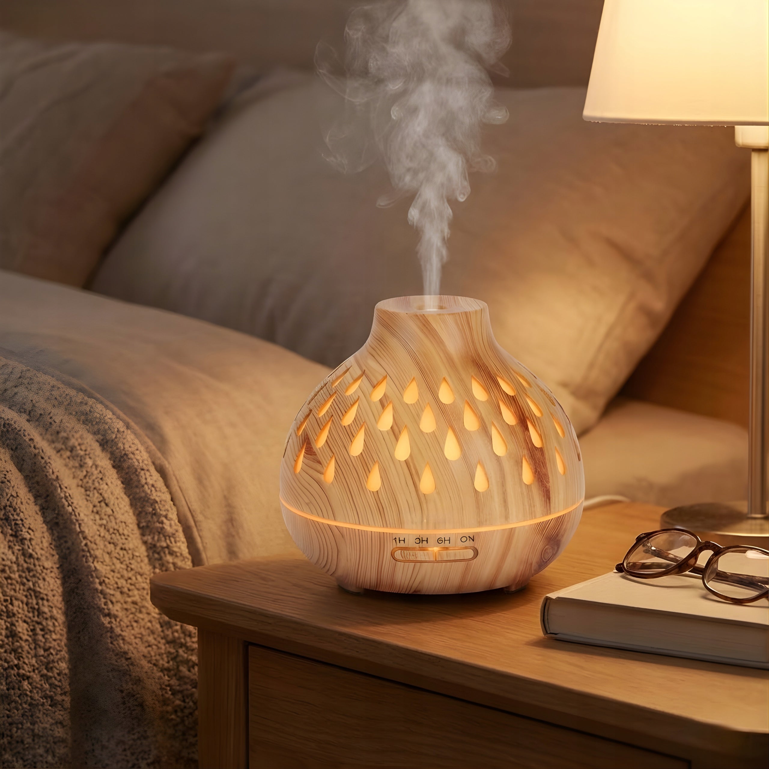 Air Humidifier Fragrance Diffuser 400ml LED Backlight with 12 Oils Packaging status original