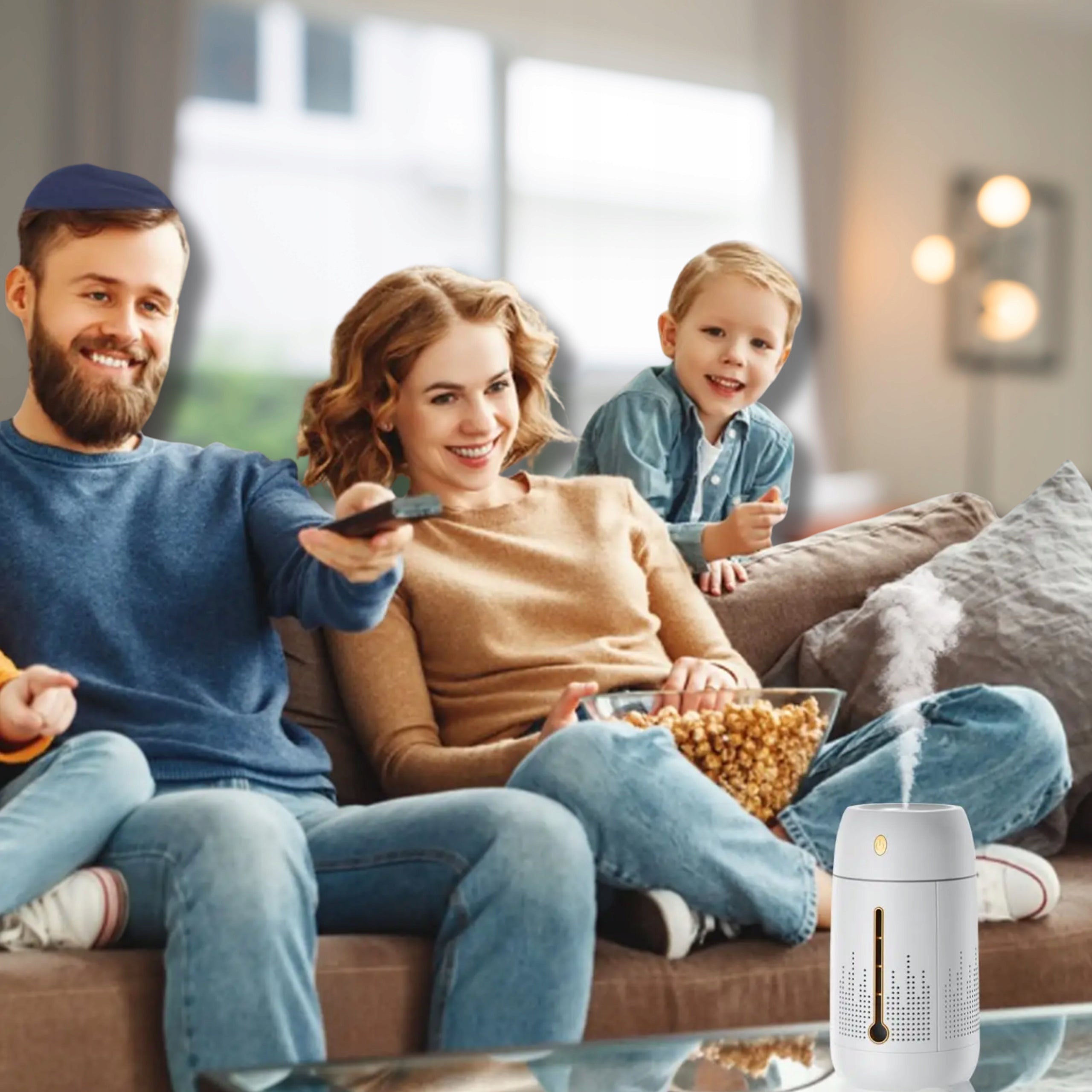 Air Humidifier Portable USB 1,2L Aromatherapy Diffuser White Packaging status original