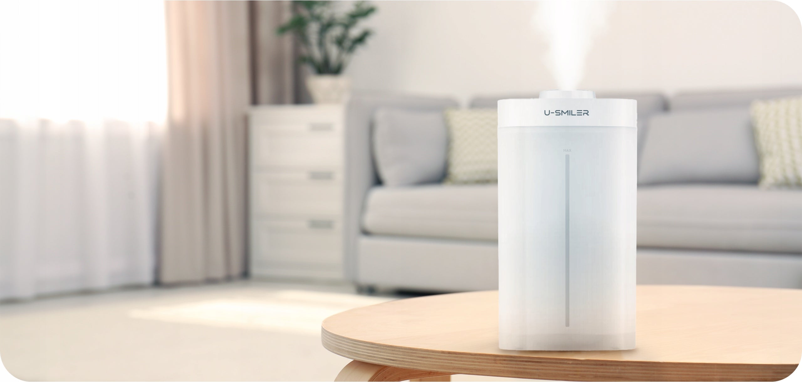 Air Humidifier Ultrasonic Diffuser IONIZER Aromatherapy QUIET 3.5 Packaging status original