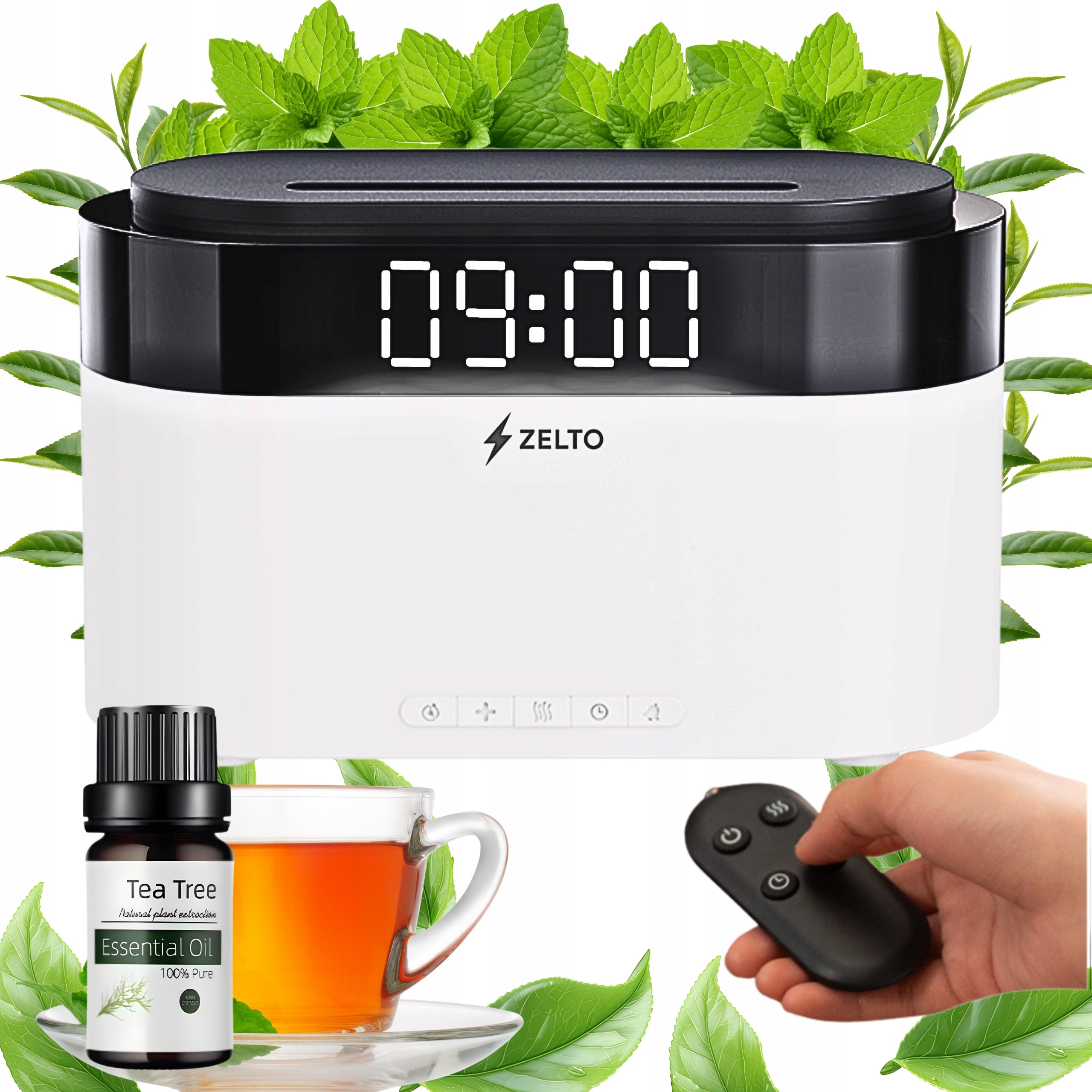 Air Humidifier Ultrasonic LED Fragrance Diffuser Aromatherapy Remote Control