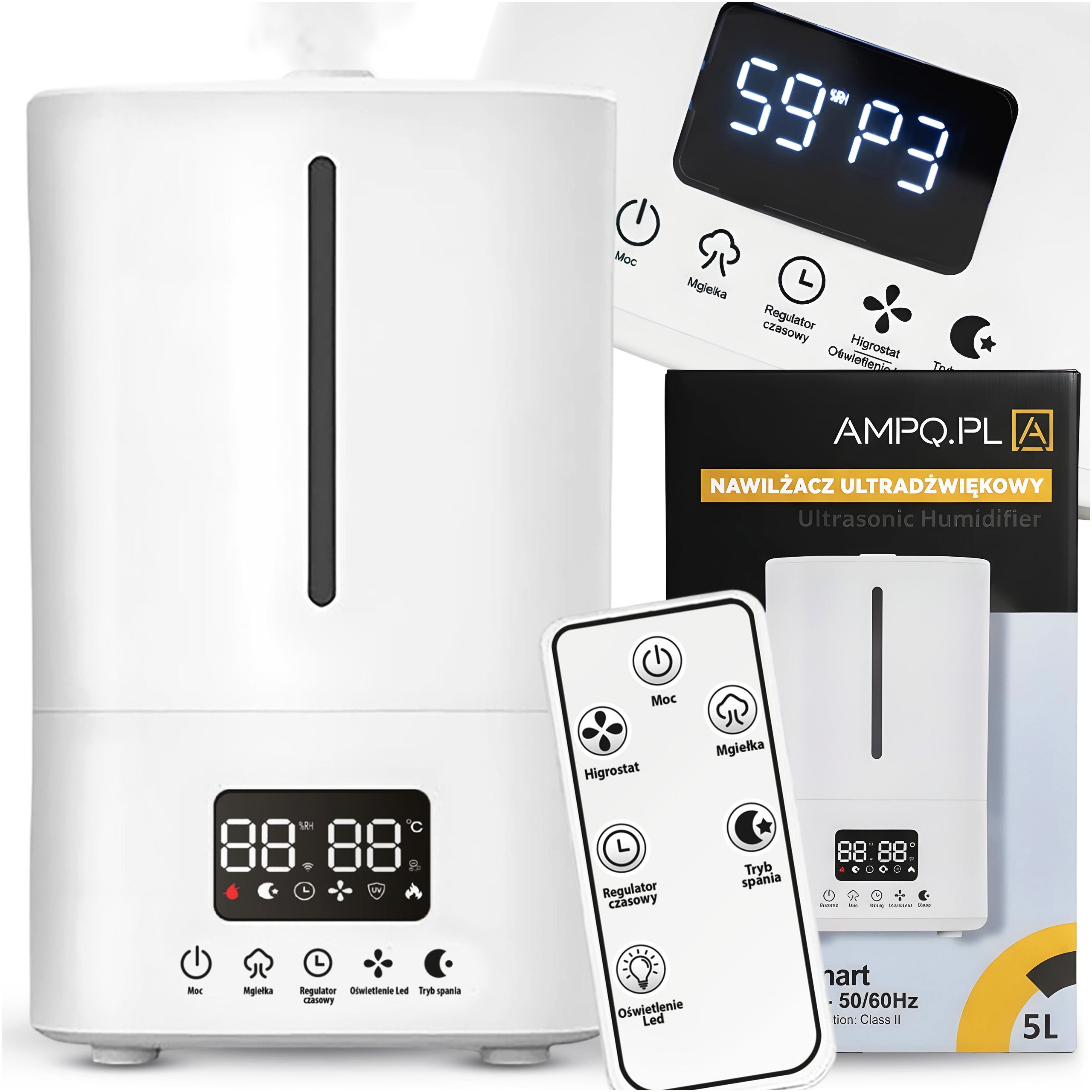 Air Humidifier Ultrasonic SOFTAIR Q5 remote control aromatherapy diffuser