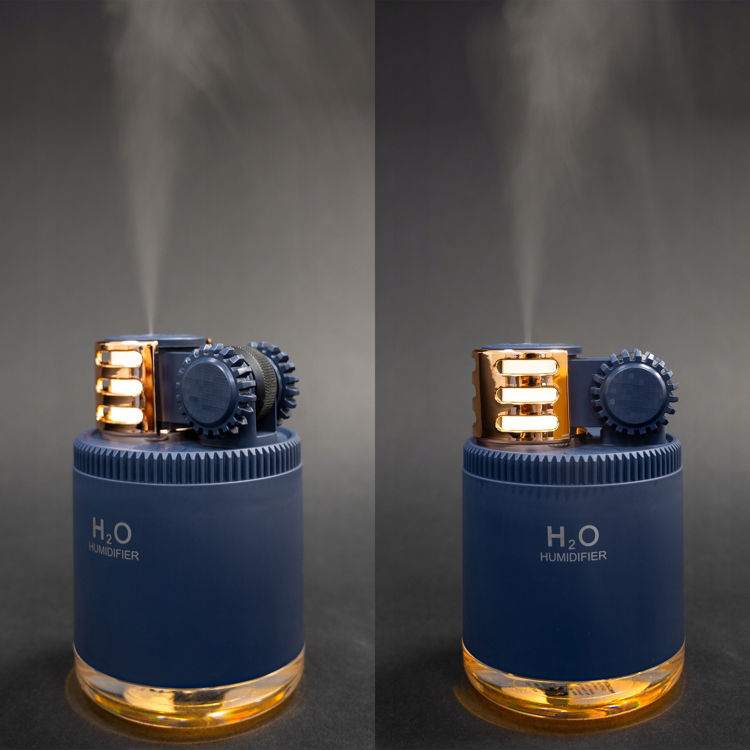 Air Humidifier for Home Cars LED Black Ultrasonic Dominant color black
