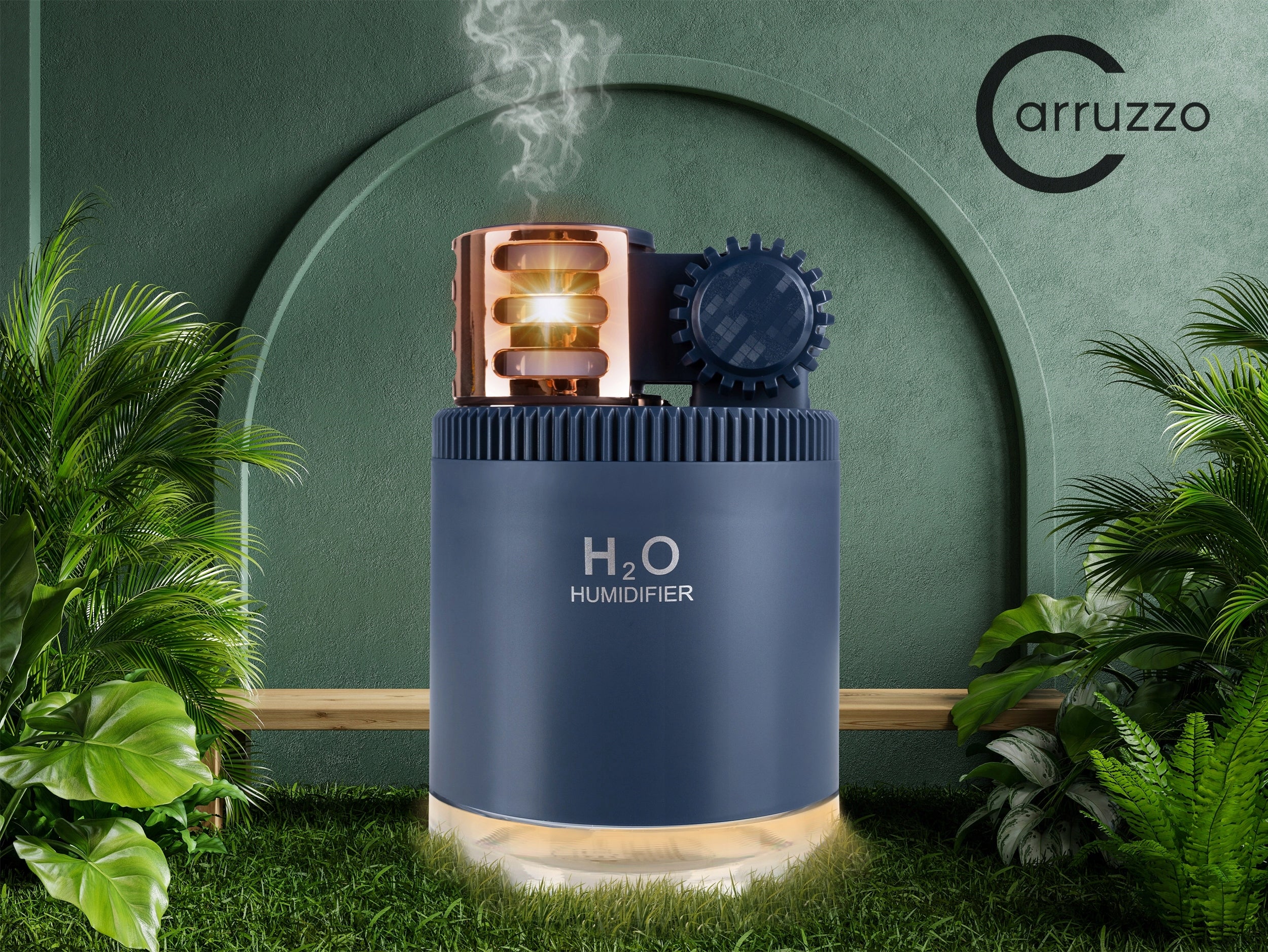 Air Humidifier for Home Cars LED Black Ultrasonic Medical device no