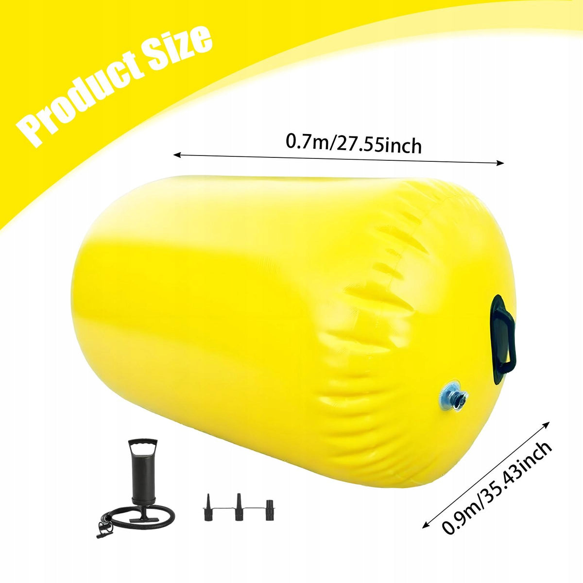 Air Roller Gymnastics Barrel Back Somersault Backbend Trainer 0.9mx0.7m Packaging status original