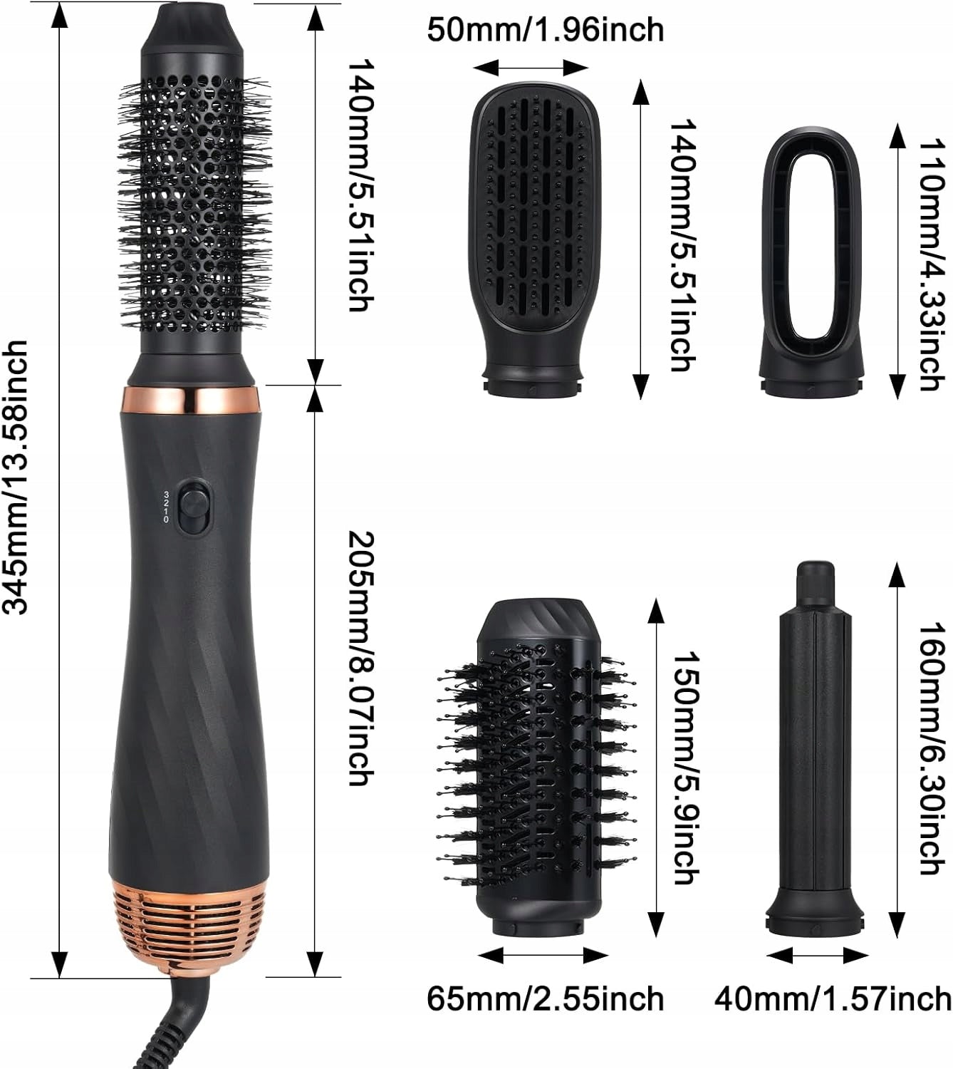 Air Styler Hair Dryer 6 in 1 WHITE :178 Manufacturer code BSH008