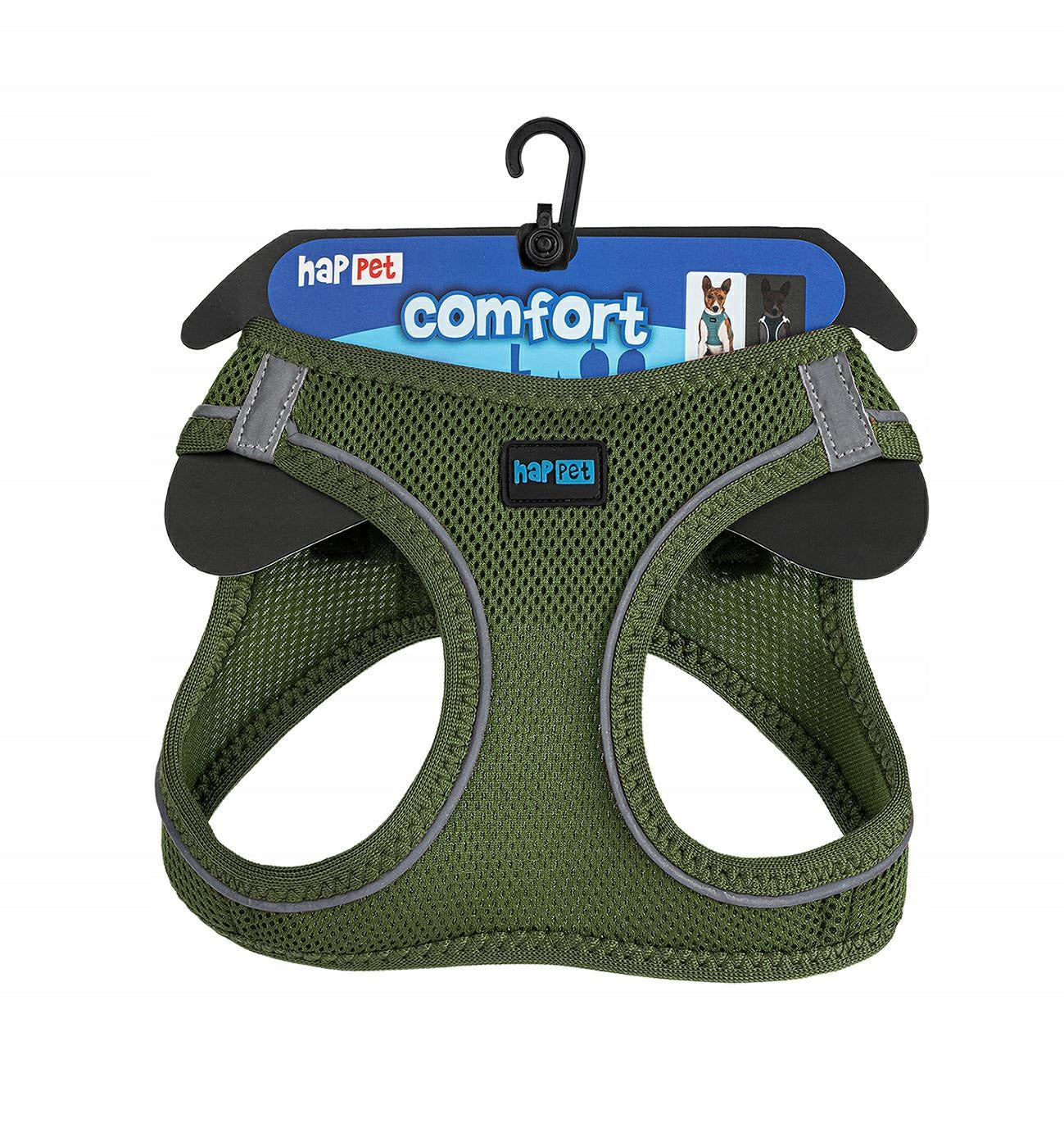 Air comfort harness L Khaki mesh pressure-free reflective Brand Happet