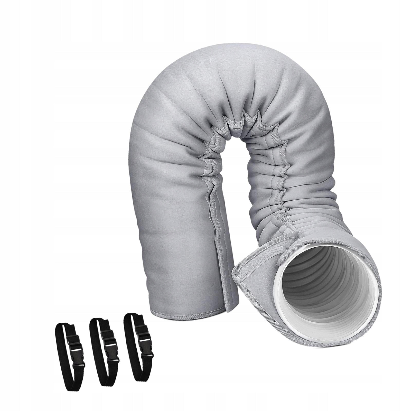 Air conditioner hose cover with bands for 5 inches and 5.9 inches in diameter