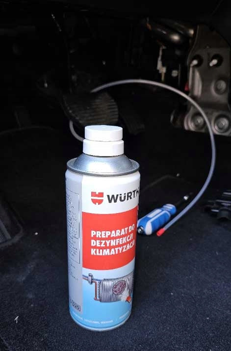 Air conditioning defungal disinfectant spray Wurth 300ml +snake Manufacturer's catalog number 089376410037
