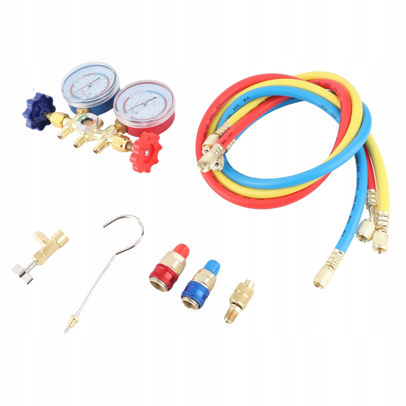 Air conditioning pressure gauge R410 22 134A 3-way QH tube set Manufacturer code AG251019144760