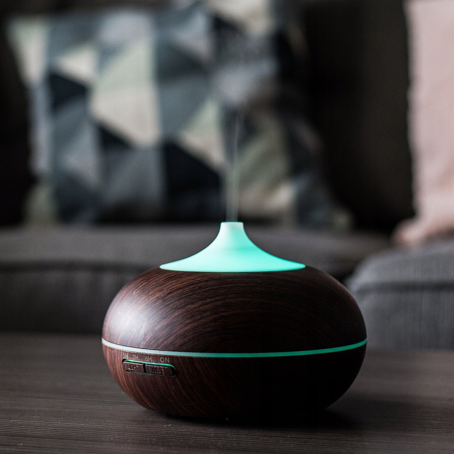 Air humidifier 4in1 LED remote control aromatherapy ionization 500ml Model Nawilżacz Powietrzaz Podświetleniem LED i Pilotem