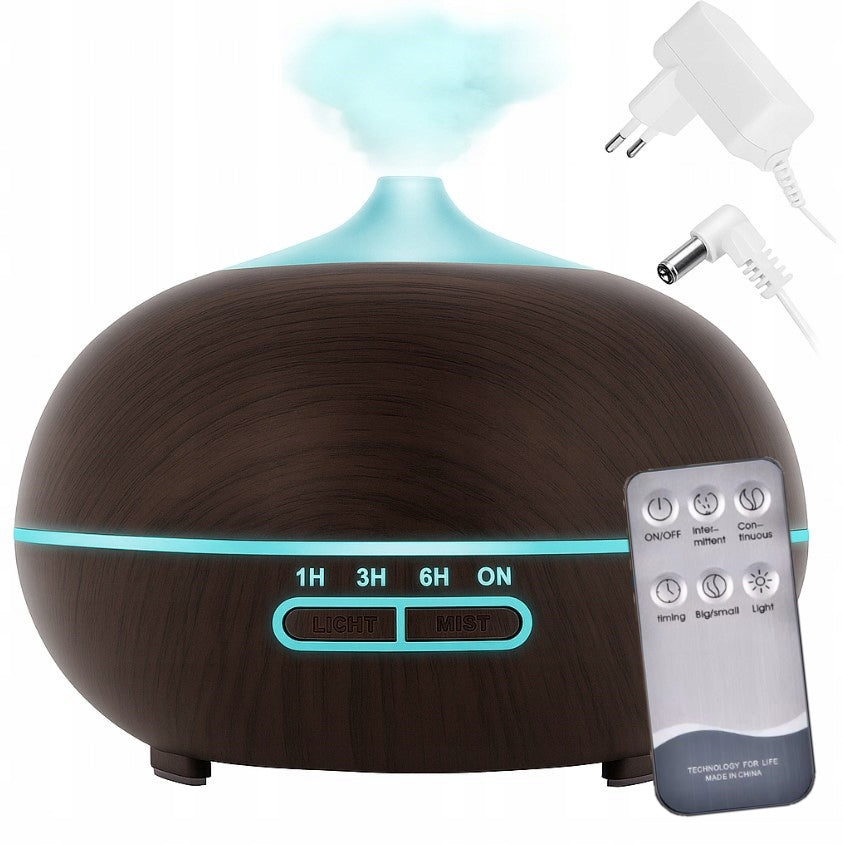 Air humidifier 4in1 LED remote control aromatherapy ionization 500ml