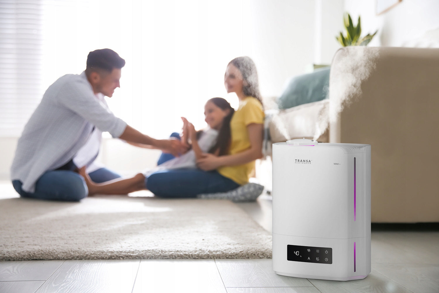 Air humidifier AROMATHERAPY HYGROSTAT PILOT LED White 4,8L Manufacturer code TE-12