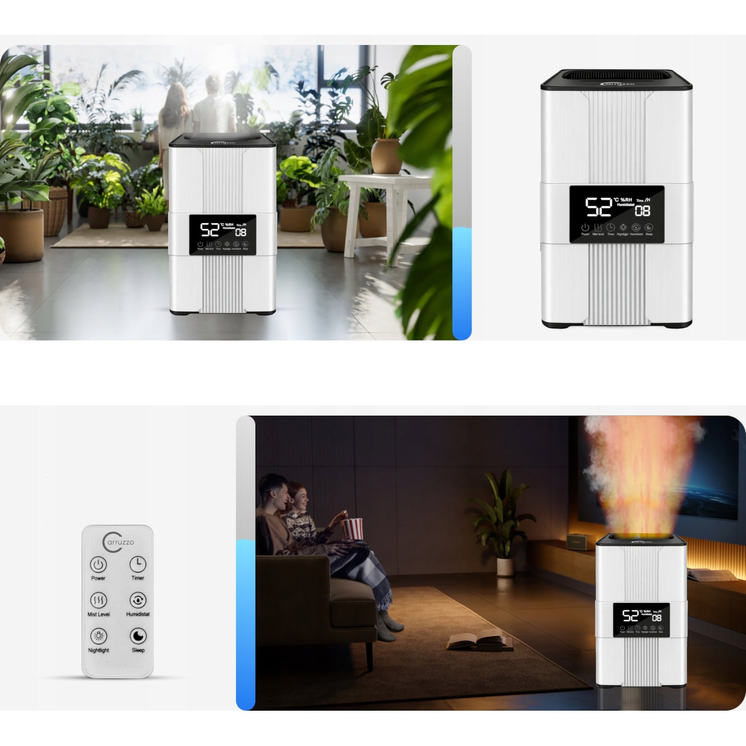Air humidifier AUTOMATIC AROMATHERAPY 5in1 LED +3 OILS FILTER PILOT Model Perfect Air PRO+ X-LED Home Premium Line