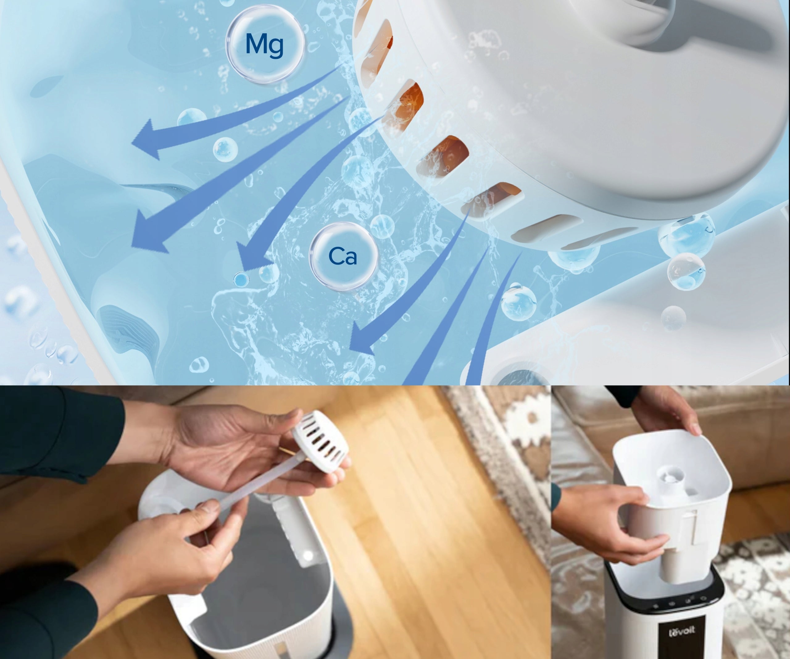 Air humidifier Levoit OasisMist 1000S for allergy sufferers efficient diffuser Water tank capacity 10 l