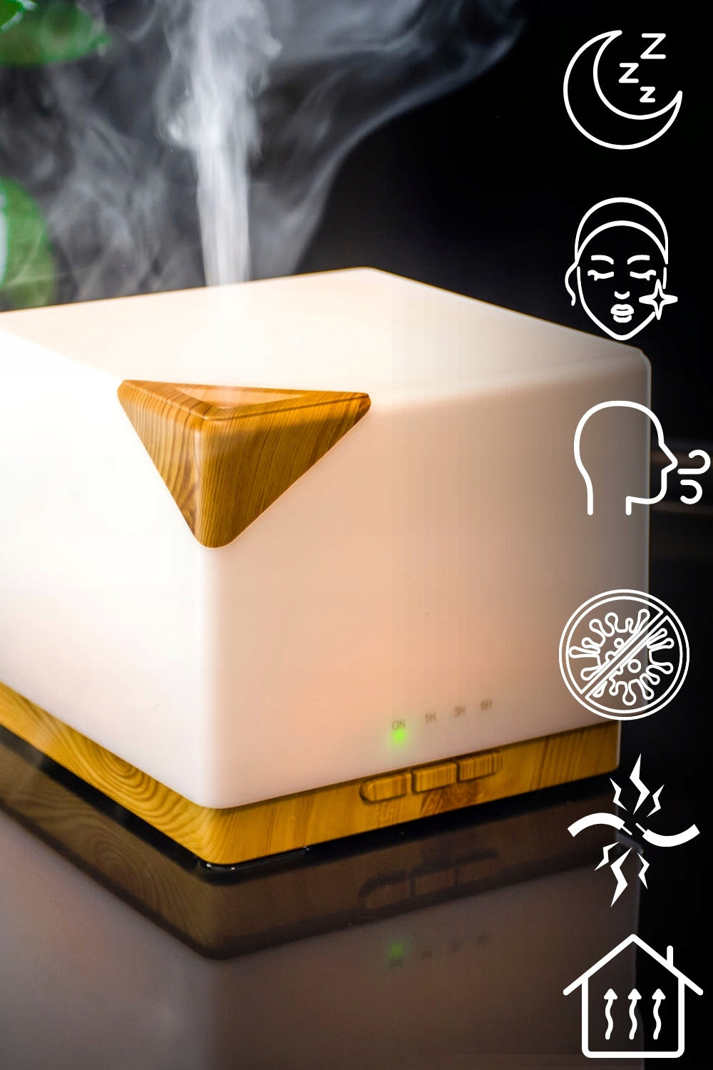 Air humidifier aroma diffuser ultrasonic large led freshener Type steam humidifier