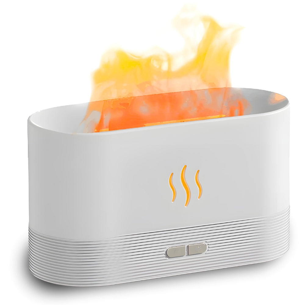 Air humidifier aromatherapy fireplace flame lamp