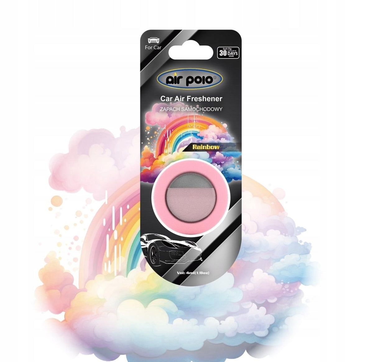 Air polo car scents car fragrance freshener 4 ml- RAINBOW
