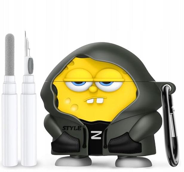 AirPods 4 (4th Gen), D Fun SpongeBob Protective Silicone Case