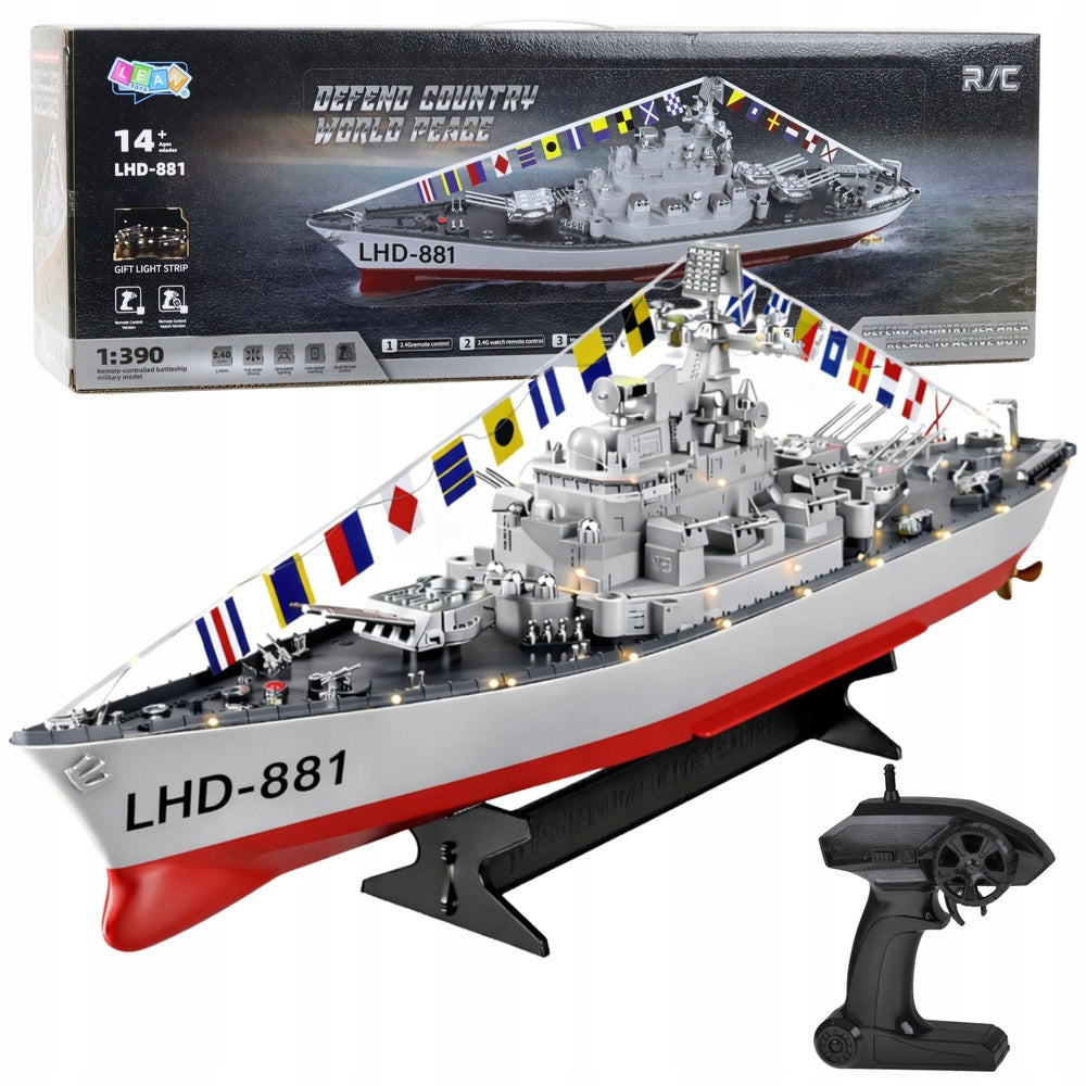 Aircraft Carrier Warship Remote Controlled RC LED Lighting 1:390