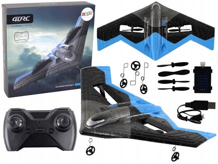 Aircraft R/C 4D-G4 Lights Blue Black LEANToys