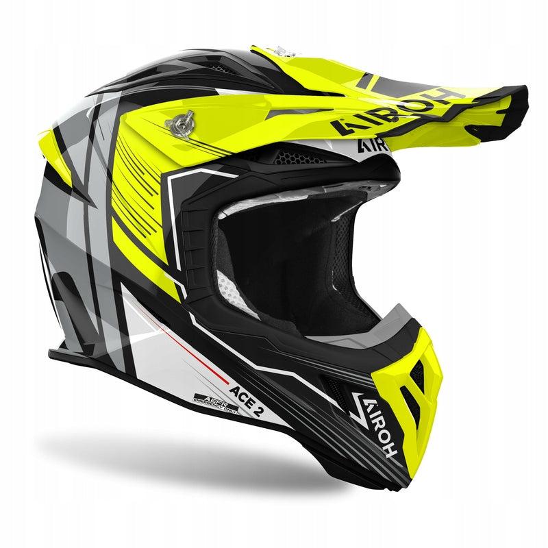 Airoh Aviator Ace 2 Engine Yellow Gloss L Offroad Motorcycle Helmet Manufacturer Airoh