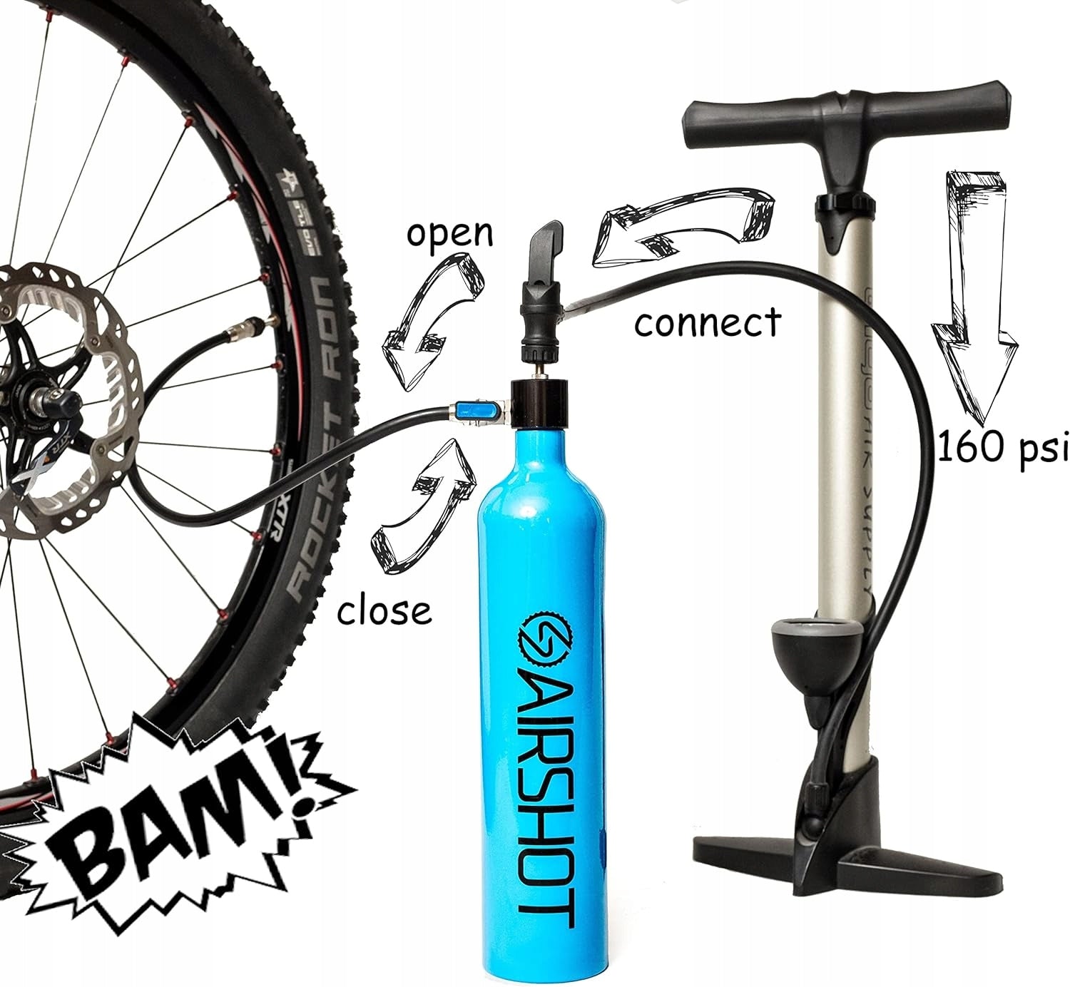 Airshot Bicycle Tank Pump CP45K|#Airshot TANK 30l Brand no brand