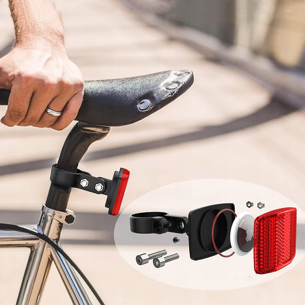 Airtag Bike Mount, Hidden Bike GPS Tracker Case Airtag Bike Seatpost (Red) Packaging status original