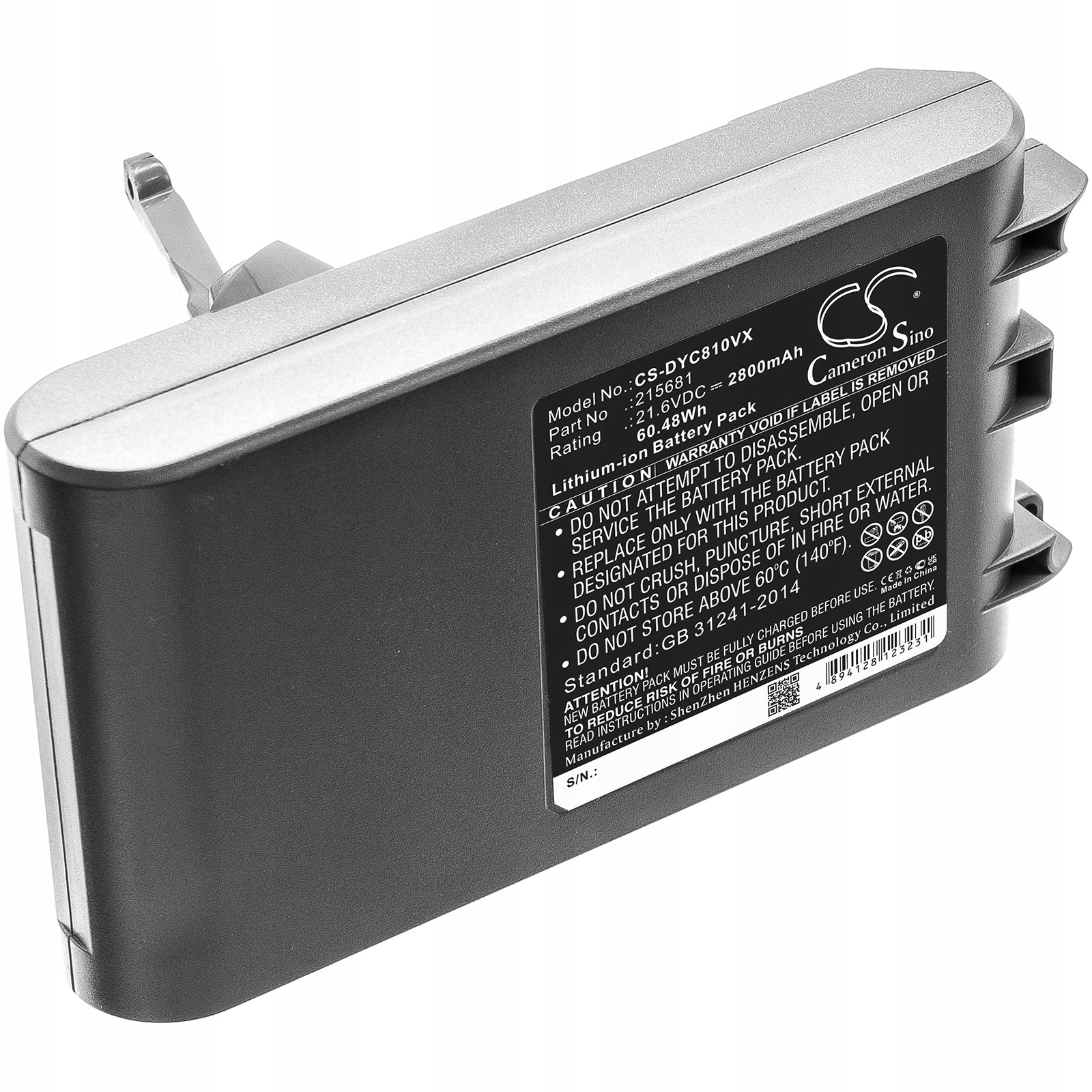 Batterie Batimex Dyson V8 215681 2800 mAh Li-Ion 21,6 V 