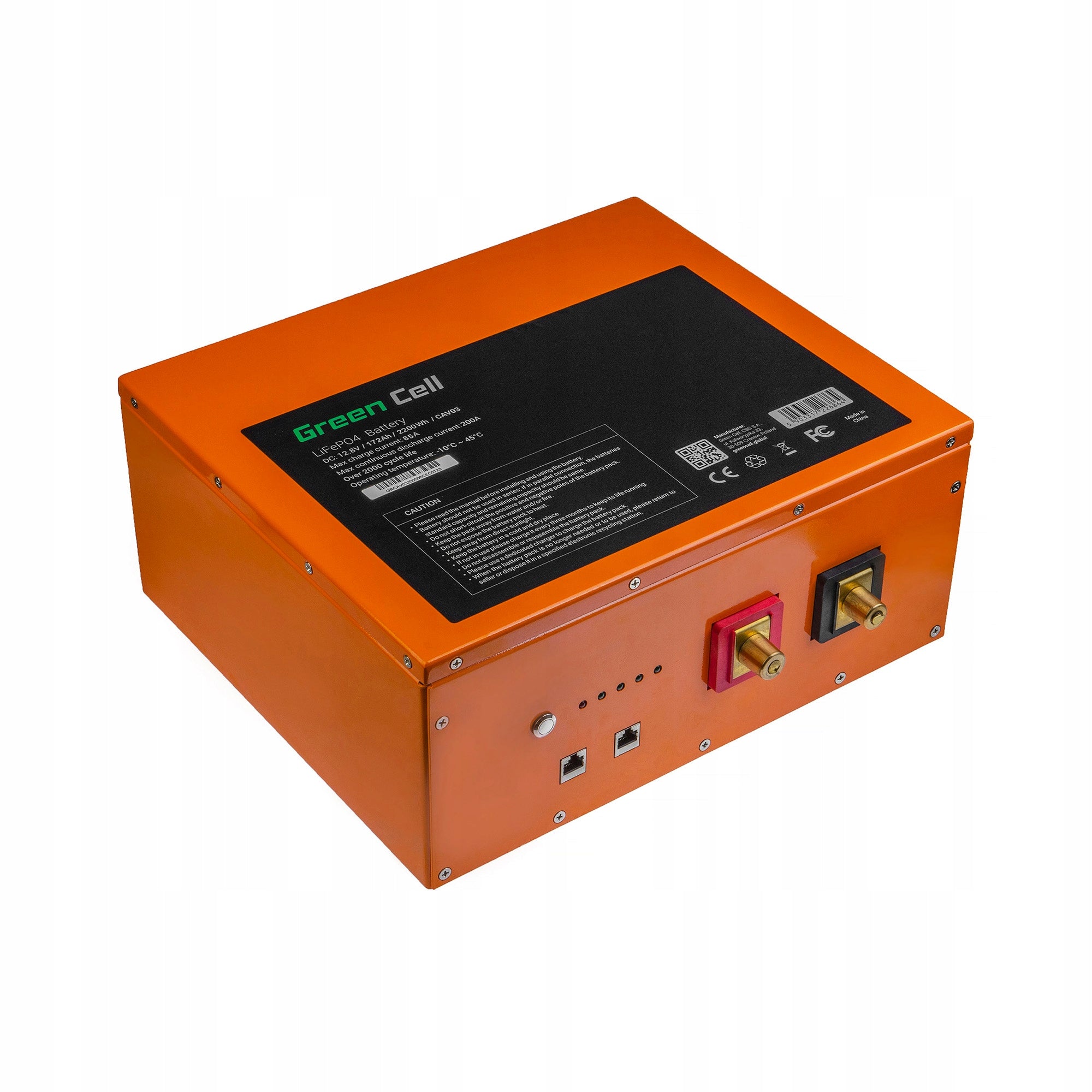 Green Cell Lifepo4-Batterie 12,8 V 172 Ah für PV, Wohnmobile und Boote 