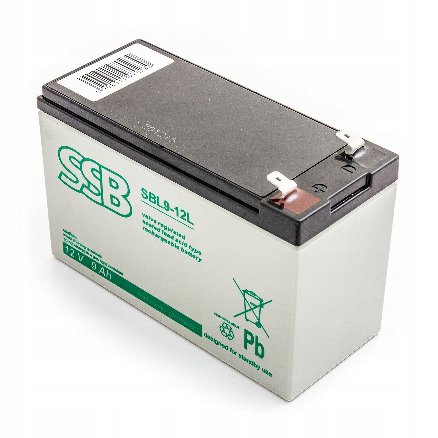 Batterie SSB SBL9-12L 9Ah AGM EP7-12, 12V 
