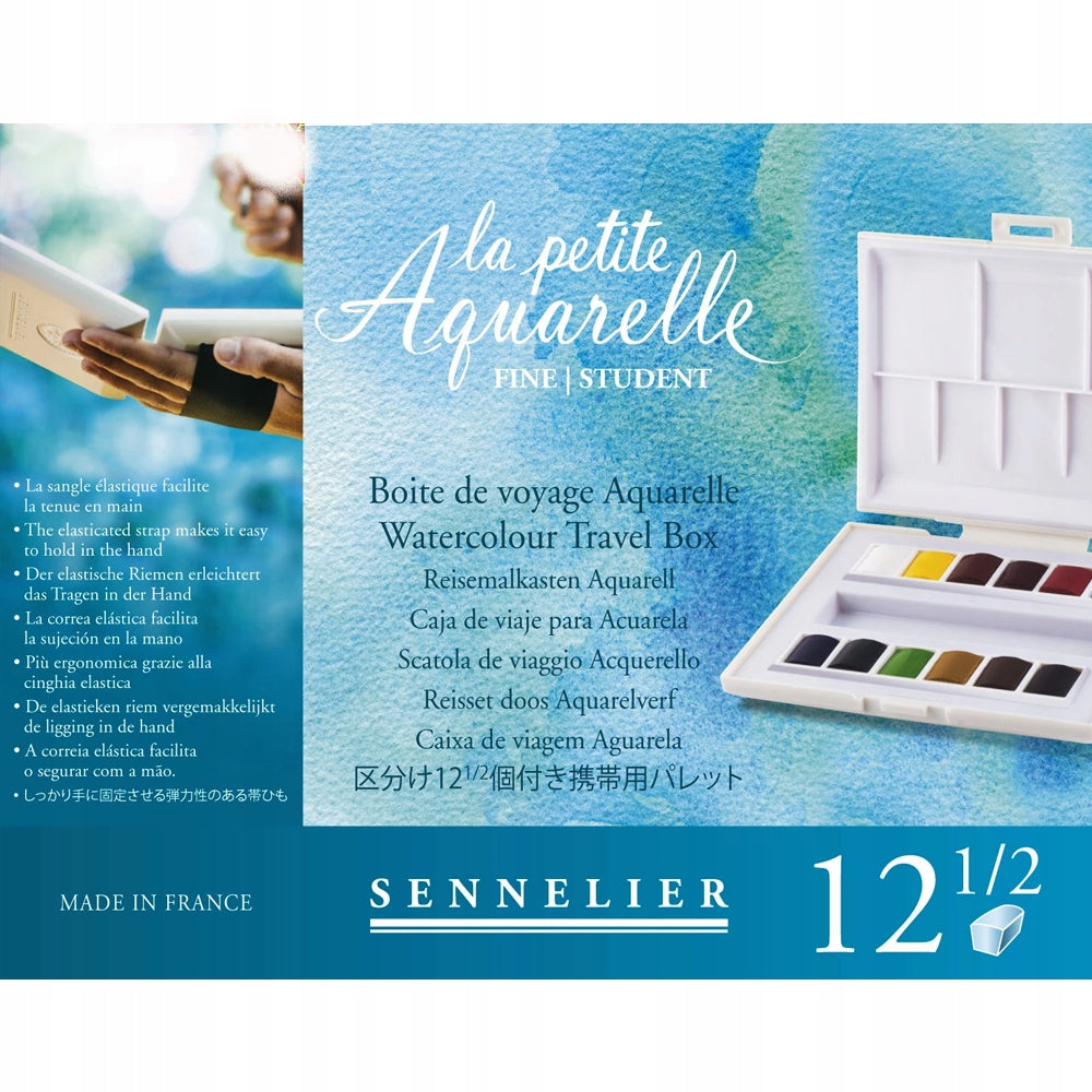 Sennelier La Petite Aquarelle Aquarellfarben-Set, 12x1/2 