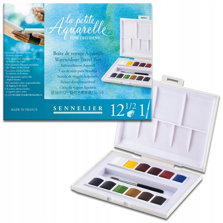 Sennelier La Petite Aquarelle Aquarellfarben-Set, 12x1/2 
